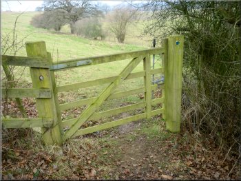 Bridleway gate into the next field