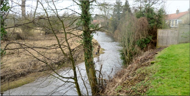 The River Rye on the downstream edge of Helmsley