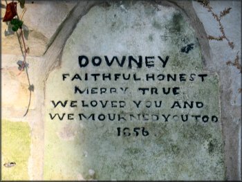 Memorial plaque to Downey the dog
