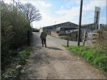 Joining the access road through the indusetrial estate