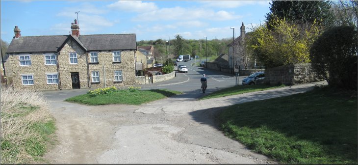 Returning to our parking spot on the Main Street in Aberford at the end of our walk