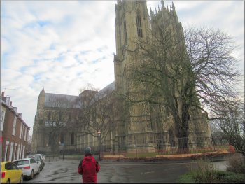 The Minster seen from the end of Minster Moorgate