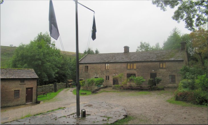 The farmstead that serves as the scout camp HQ