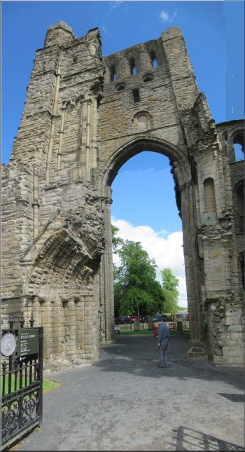 Entrance to the ruins of Kelso Abbey