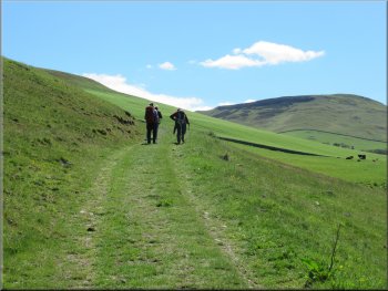 Continuing to follow St. Cuthbert's Way up the hillside