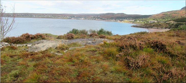 Looking across the bay from the top of the headland