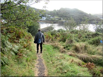 Nearing the bottom of the descent to the harbour