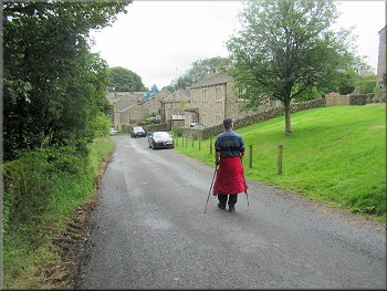 Nearing Hebden along the access road