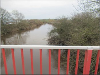 The River Calder seen from the A636 road bridge