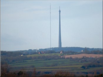 Looking back across the R. Calder valley to Emily Moor TV mast