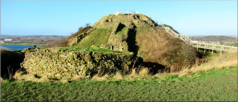 The motte at Sandal Castle, Wakefield