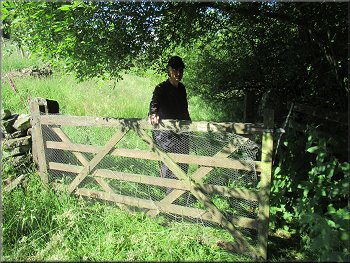 Another gate as we dropped down along the bridleway