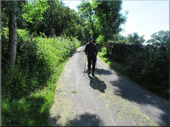 Following the old byway towards Bank End Farm