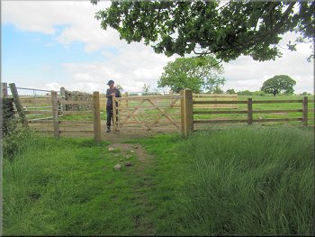 Crossing a new farm access track