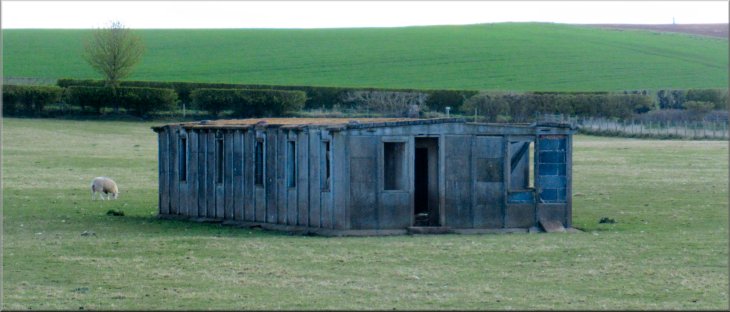 One of several WW2 accommodation buildings safely away from the RAF airfield just north of Skipton-on-Swale