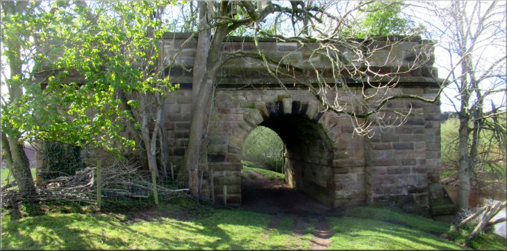 Remains of the railway bridge that carried the line from Thirsk over the River Swale to join the Leeds/Northallerton line at Ripon