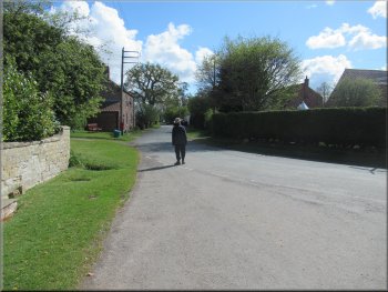 Walking through Catton village
