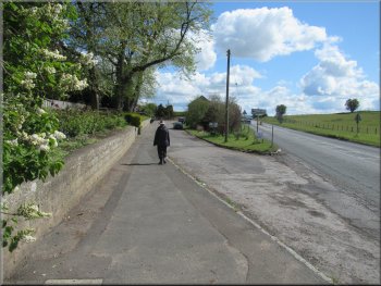 Keeping left off the A61 to pass in front of St John's Church